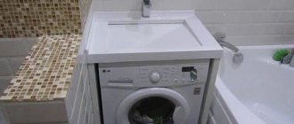 (60 photos) Sink above the washing machine placement options 60 photos
