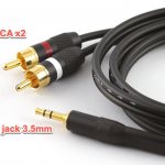 Cable 2xRCA - jack 3.5mm