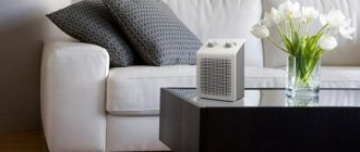 Convenient little fan heater